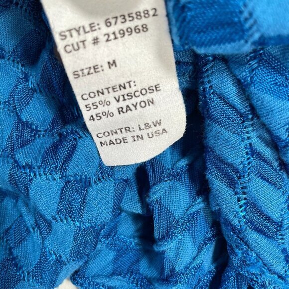 Cut Loose Textured Tank Dress Womens Medium Blue Stretch Comfort - Picture 11 of 14